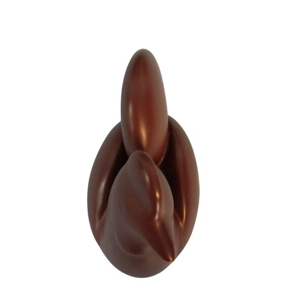 Mid Century Design Minimalist Brown Ceramic Chicken Figurine - Picture 5 of 6